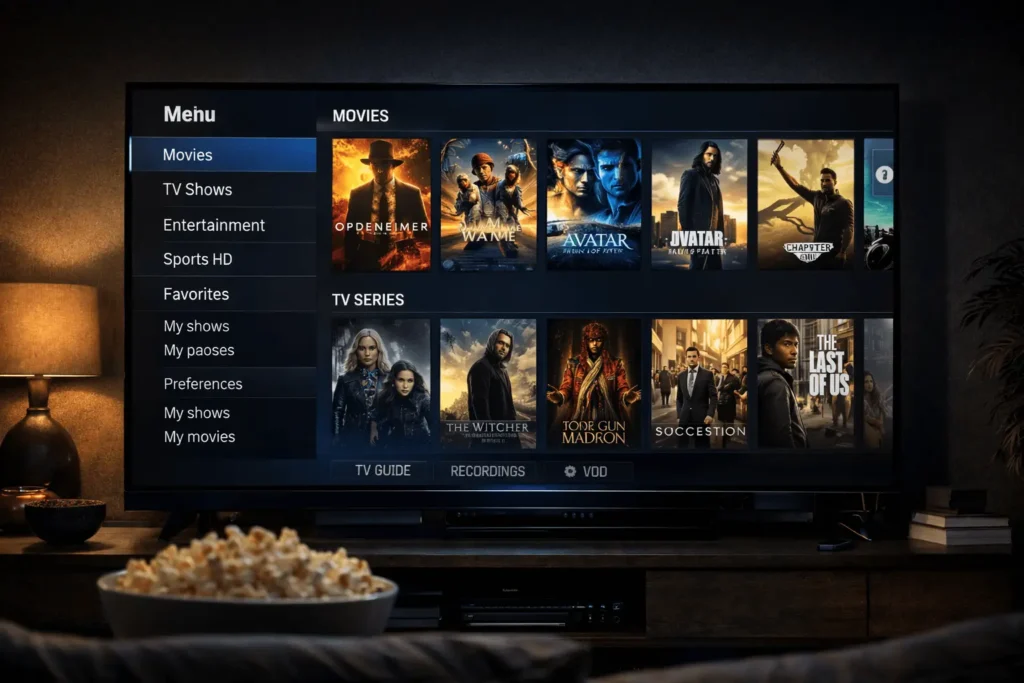 Films en series kijken via IPTV Nederland – breed entertainment aanbod